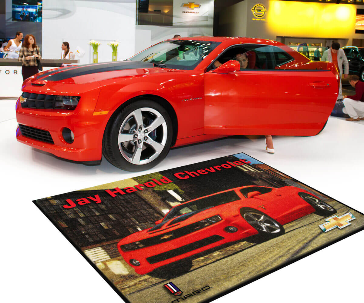 ColorStar-Impressions-HD floor mat featuring a picture of a car