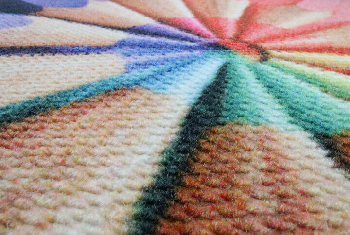 closeup of a berber impressions mat