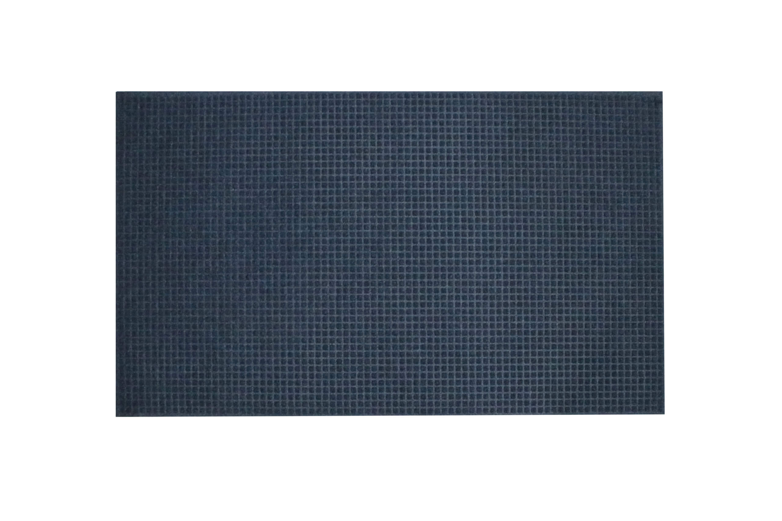 WaterHog™ Drainable Border Outdoor Mats 4ft x 6ft (42.75in x 67.5in) - Charcoal-154, Smooth Backing 