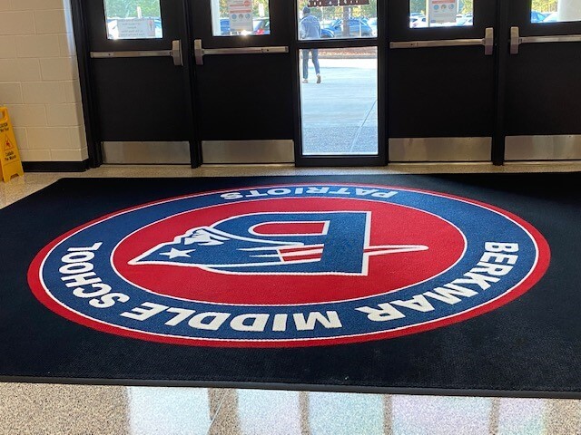 Custom High Traffic Door Mat with Logo Inlay