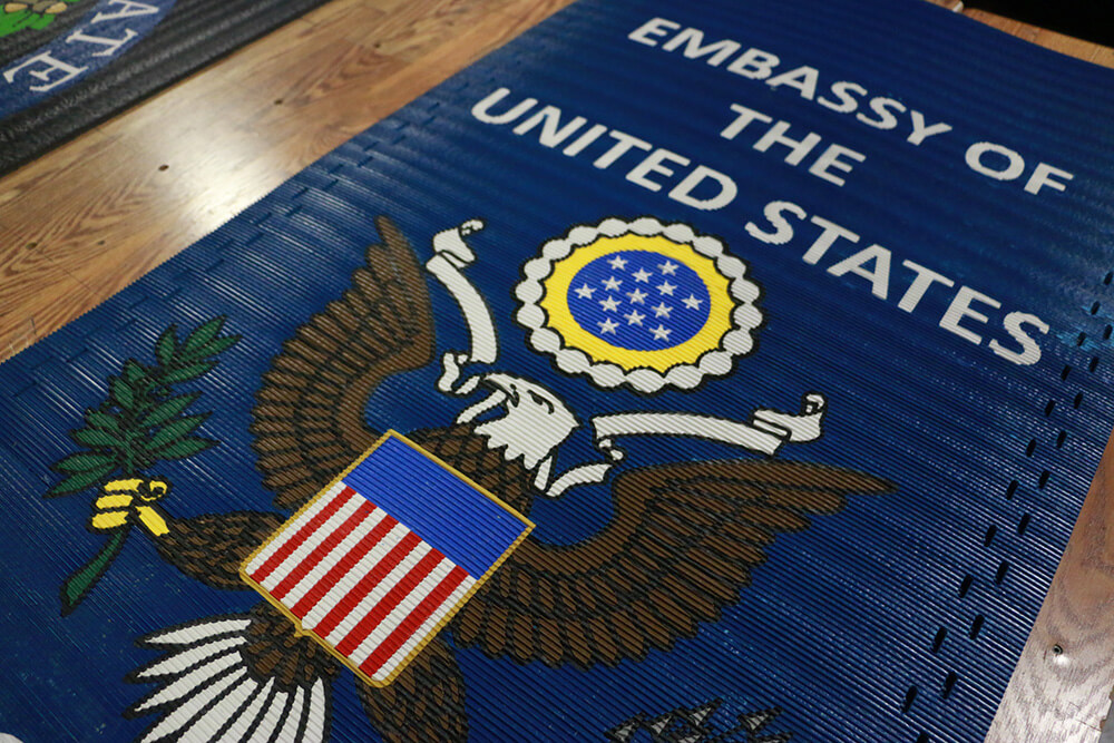 U.S. Navy 4X6 Logo Mat - Landscape