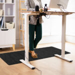 TuffComfort Standing Desk – 2×6 – In Use – Office – Coal Black – web